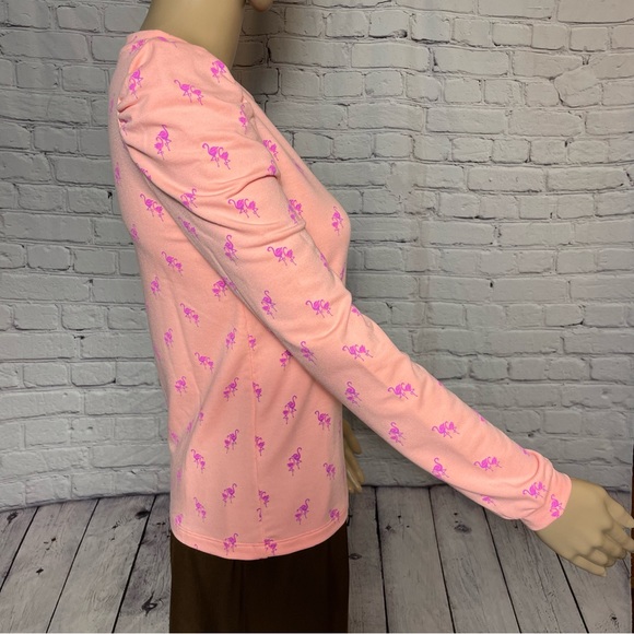 NWT New $108 Lilly Pulitzer Jansen Peach Flamingo Sweatshirt Size XXS - Picture 4 of 14